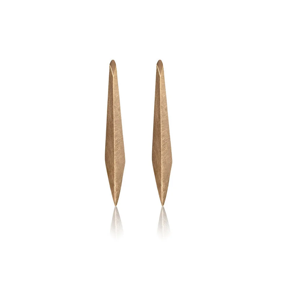 Slim Shard Earrings, Gold