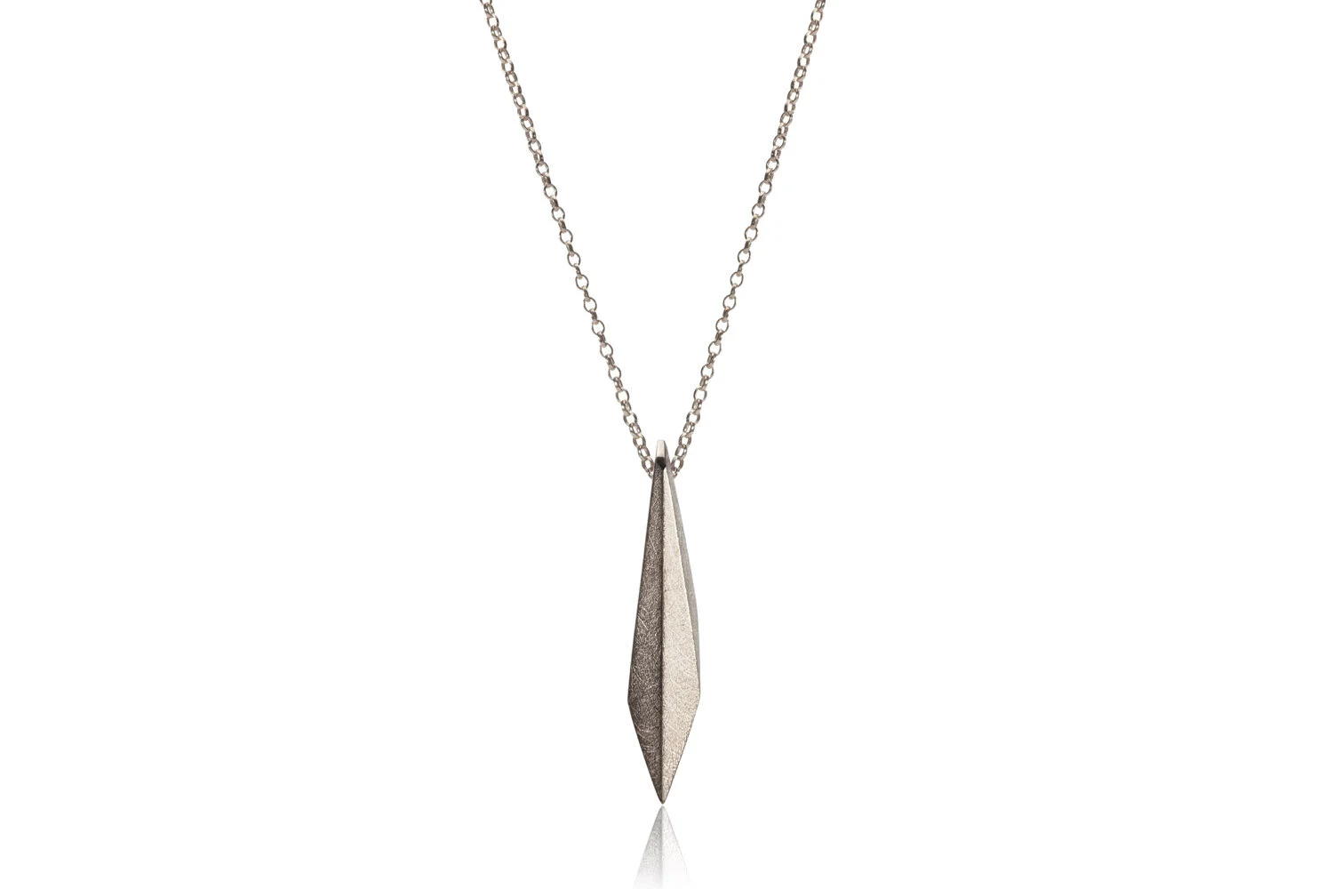Large Shard Necklace, Silver