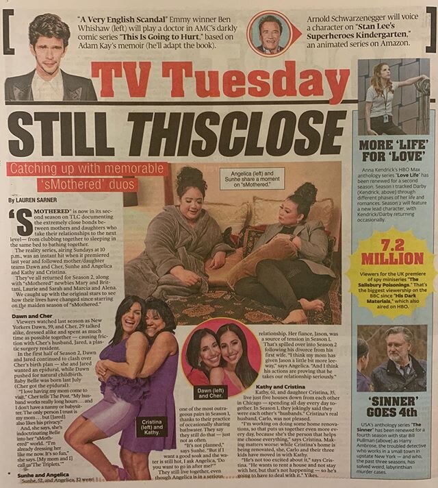 How close is too close? #smothered @nypost #motherdaughtertwins #triplets #smotheredtlc #tlc @tlc