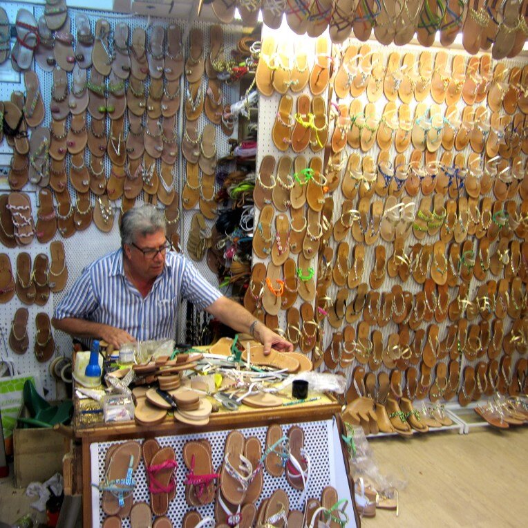  Visit one of Sorrento’s many artisans - this one sells custom made sandals 