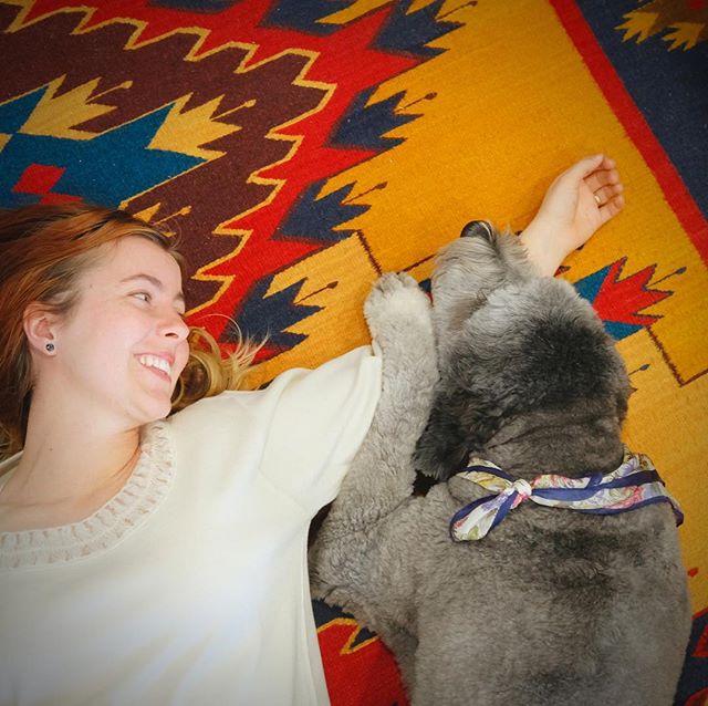 Sometimes you need to take a break from beating your head against P&amp;IDs and lay down on the floor. #engineering #chemicalengineering #therapydog #officedog #weareengineers #familybusiness