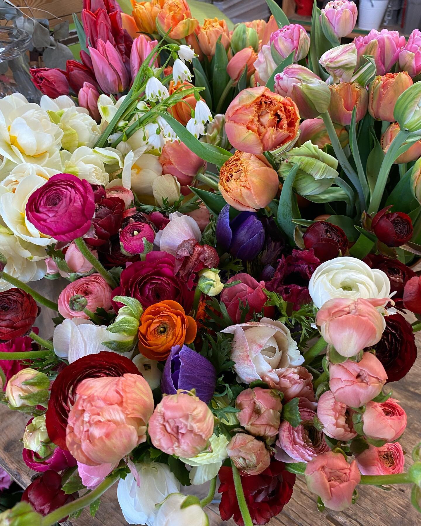 Spring is just a beautiful time.
Harvesting the first blooms, birds are chirping, nurturing the soil and souls as well as planting for a summer flower abundance . Go outside and enjoy the sun!#springtime#springflowers#ranunculus #tulips#lovewhatyoudo
