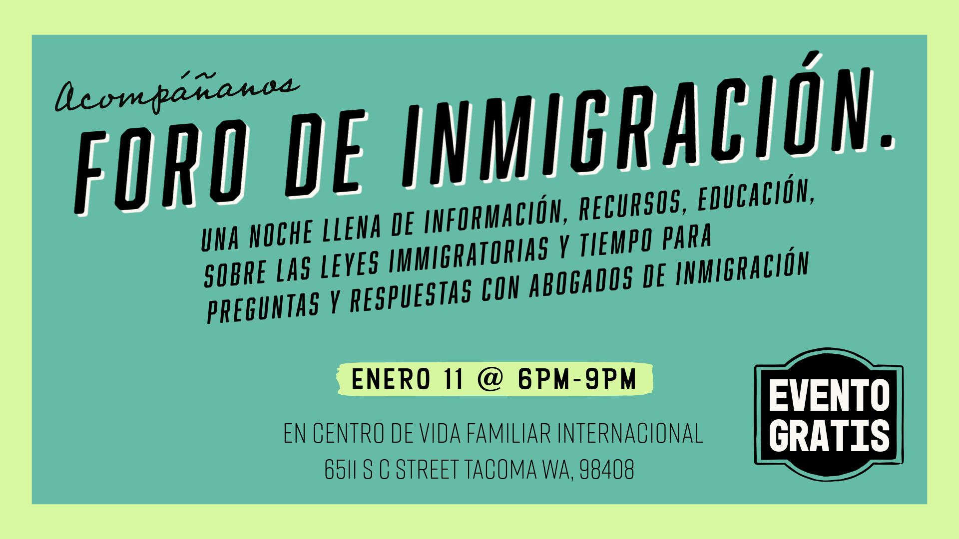 FORO DE MIGRACIÓN