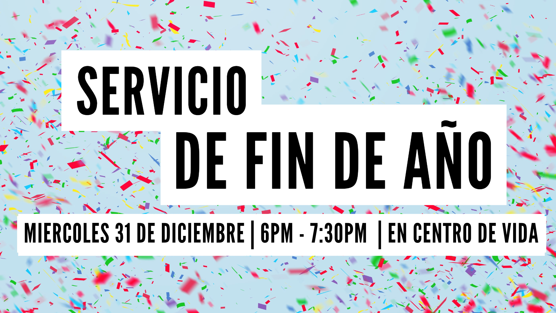 SERVICIO DE FIN DE AÑO 