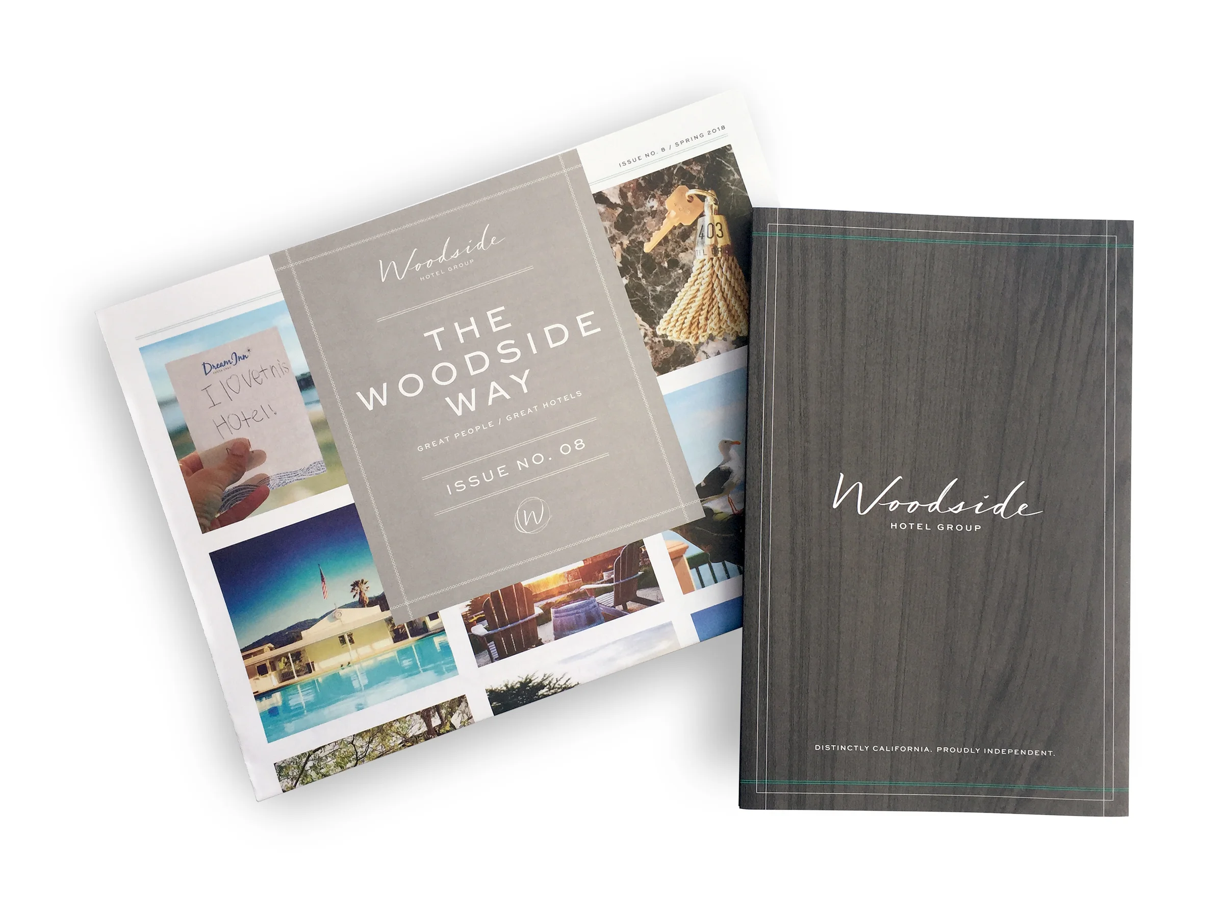 Branding for a hotel management company in Northern California.