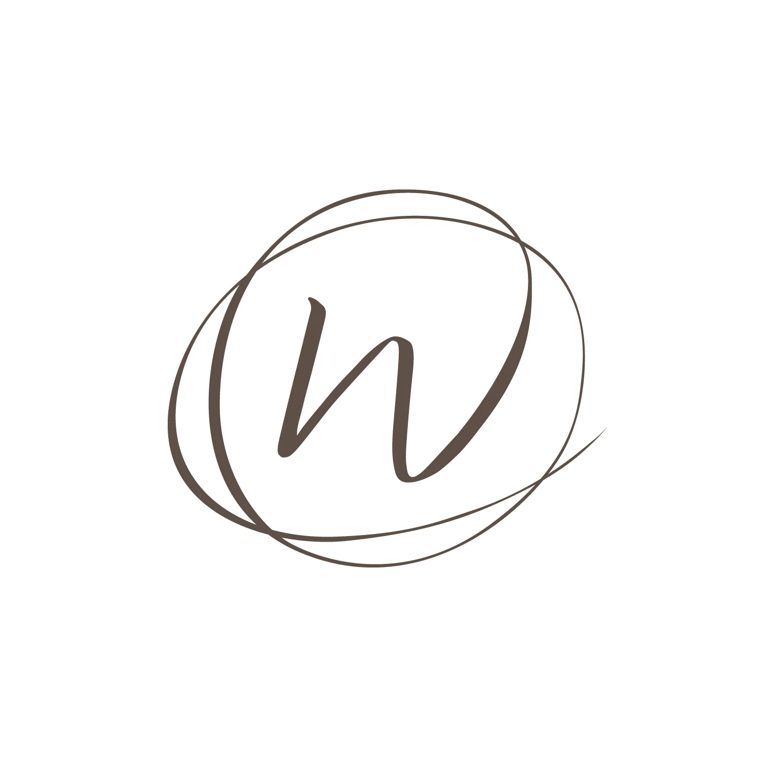 The monogram logo works well as an alternate, compact representation of the brand, without sacrificing style.