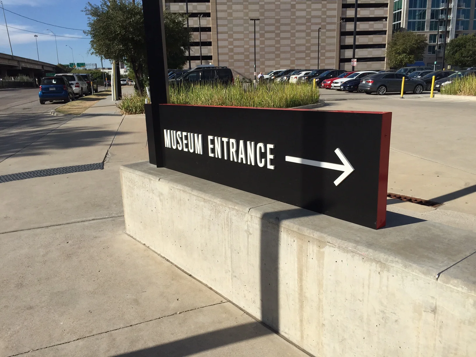 Wayfinding and directional signage throughout the museum.