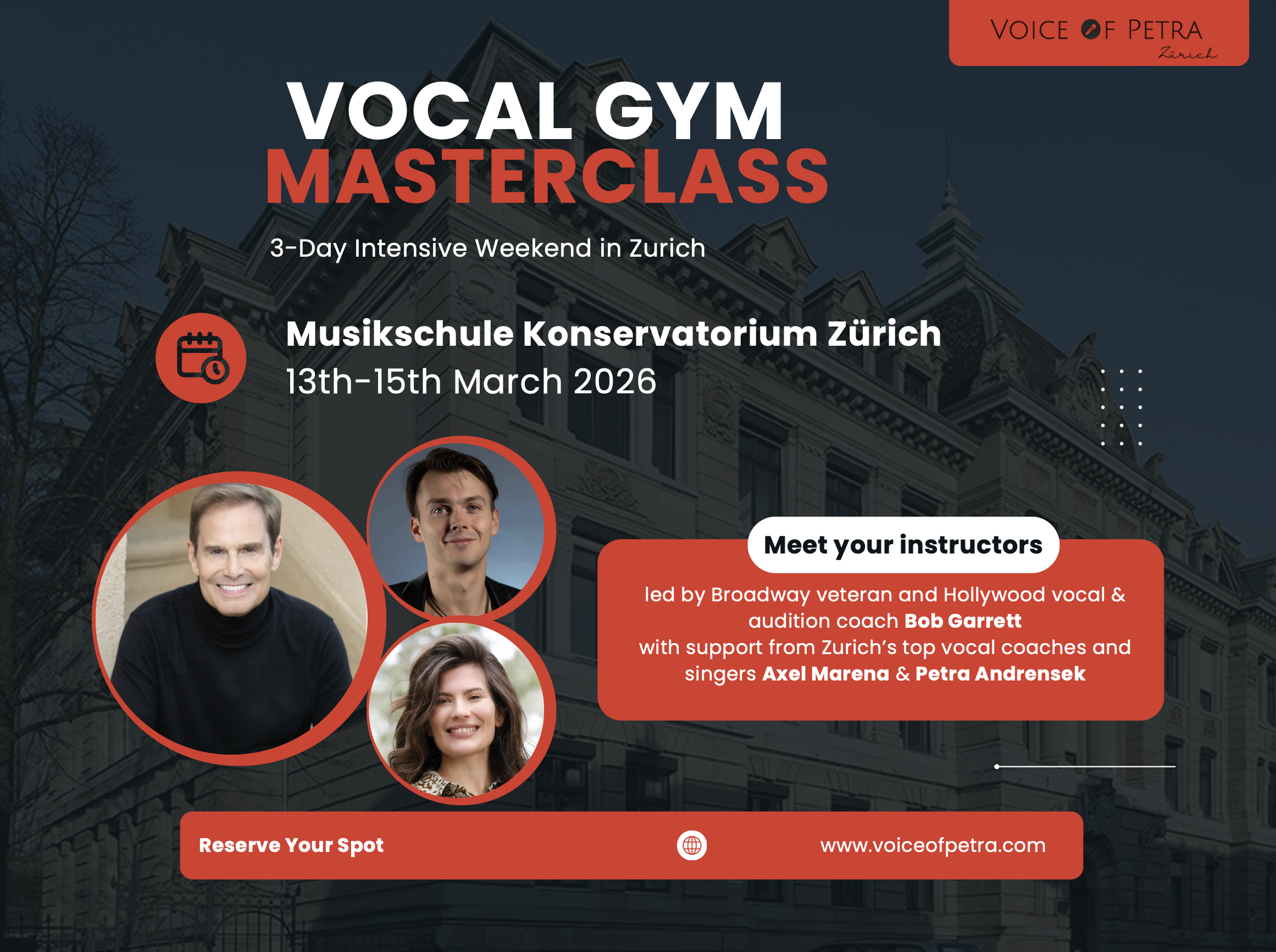 Vocal Gym Masterclass with Bob Garrett