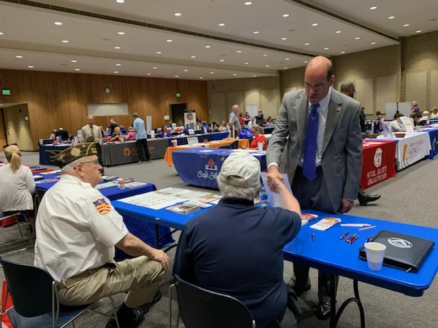 Bob Berlin Visits Veterans At DuPage Veterans Resource Fair