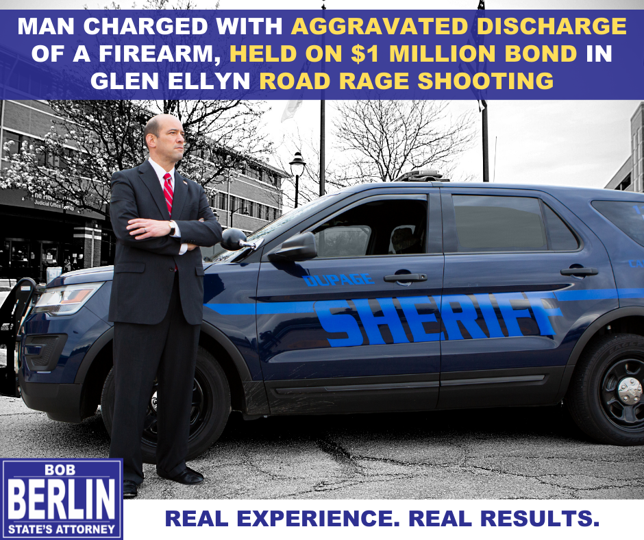 Man Fires Multiple Shots at Vehicle During Road Rage Incident in Glen Ellyn