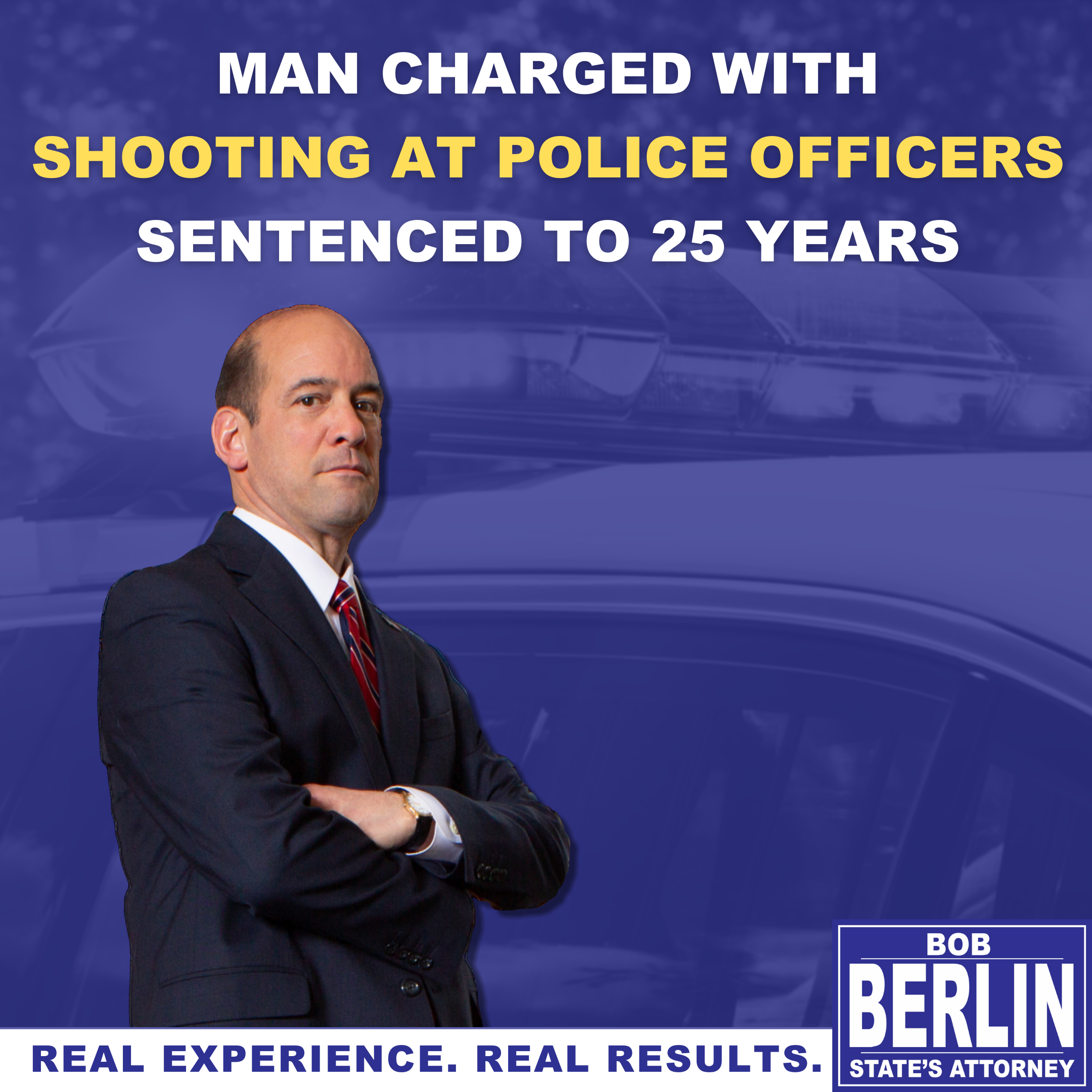 Man Charged with Shooting at Police Officers Sentenced to 25 Years
