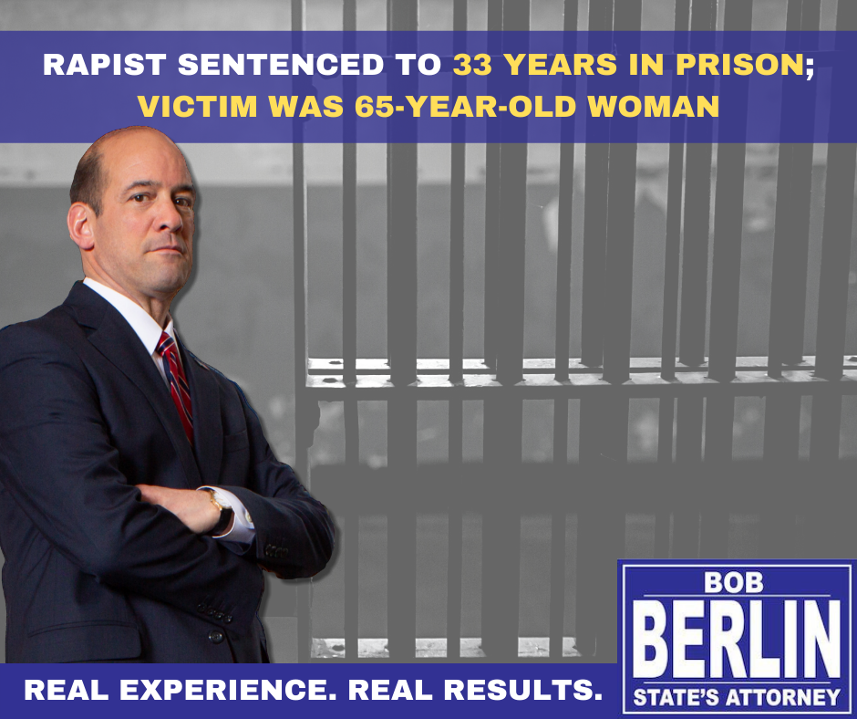 Rapist Sentenced to 33 Years in Prison; Victim was 65-year-old Woman