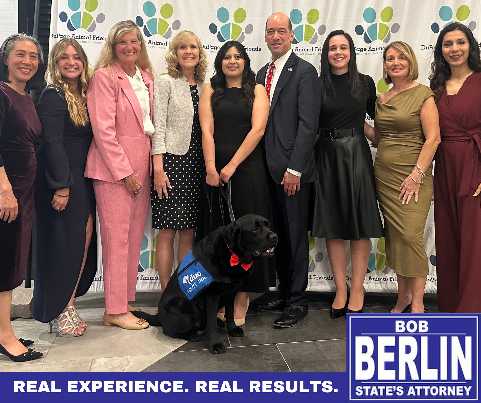 Bob Berlin, Duo Dog Crew, and Assistant State's Attorneys Attend Furever Friends Gala 