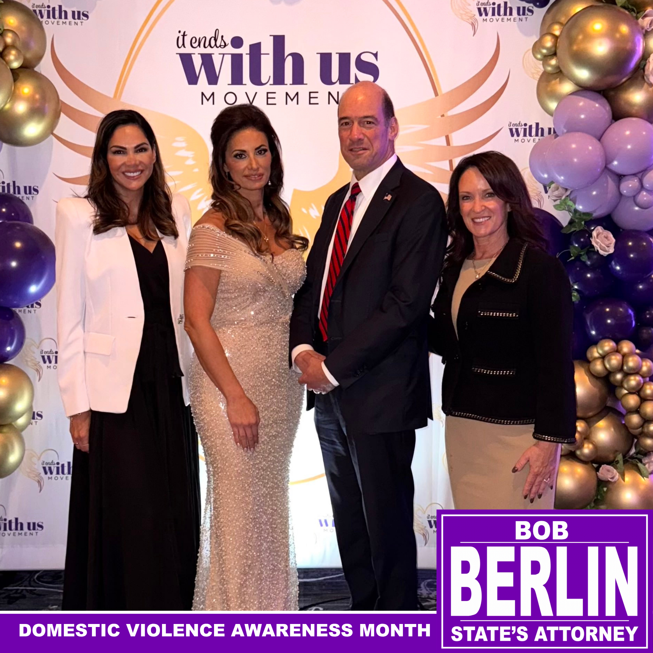 Bob Berlin Gives Keynote Address at "It Ends With Us" Domestic Violence Gala