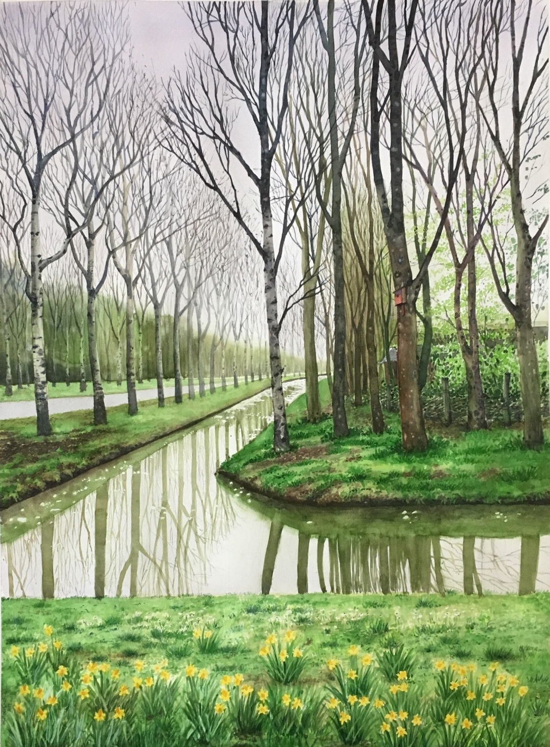 Spring has arrived, 76x56 cm