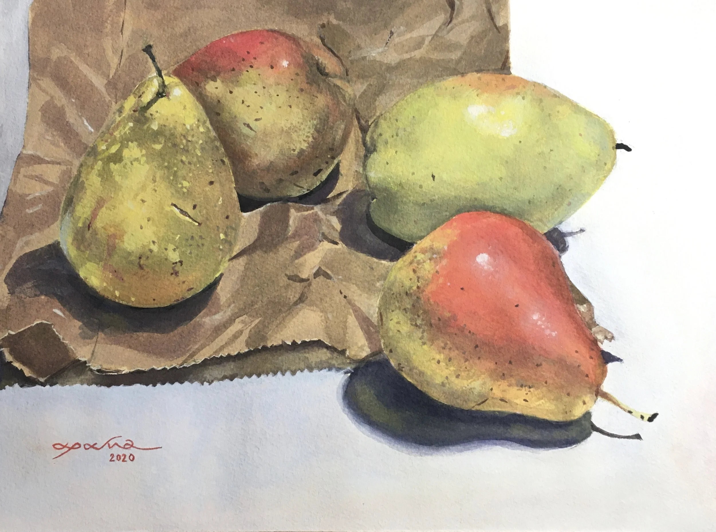 Still-life with pears