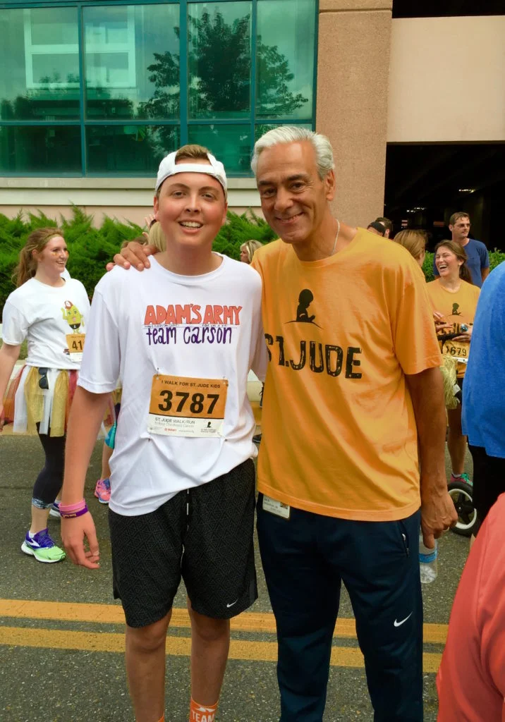 Adam with ALSAC, CEO Rick Shadyac. Rick was the first person to hear Adam’s business plan and encouraged him to dream even bigger.