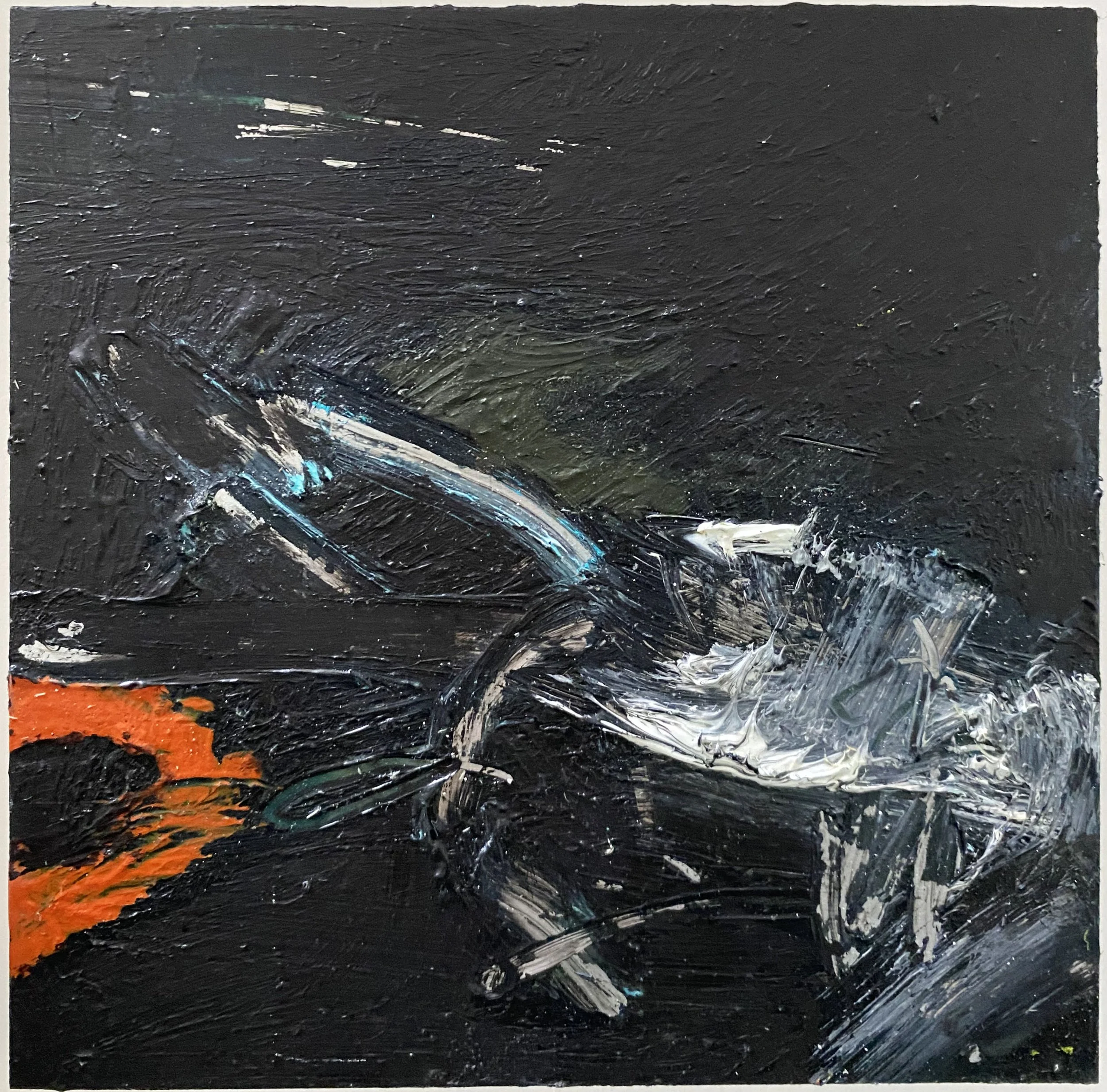 Georgia Elliott_Nightwatch,Waves_2024_Oil on Metal Plate, Plein air_25x25cm framed_£200_image3.jpg