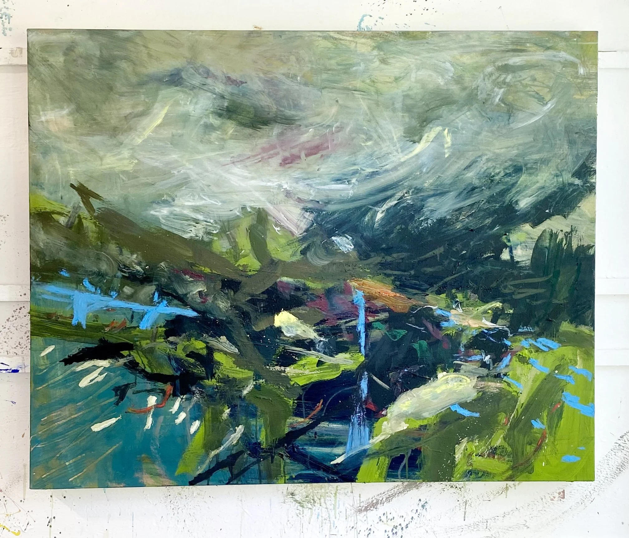 THE CLIMB_124x104cm framed_oil and oil stick on canvas_GEORGIA ELLIOTT.jpeg