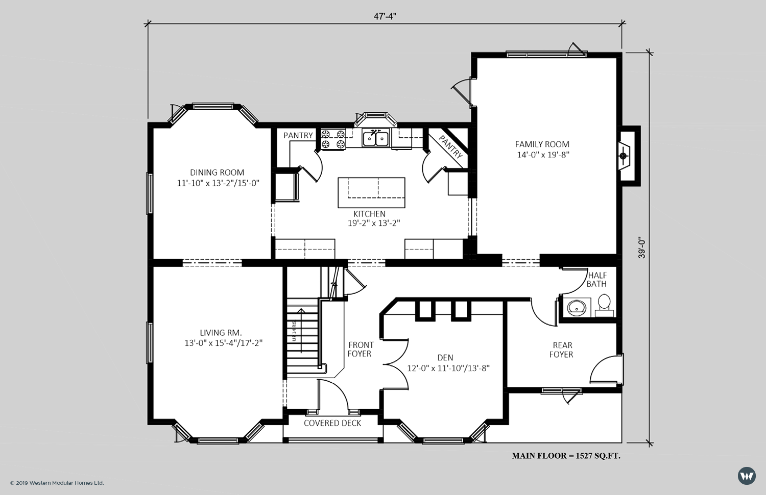 The Cantebury - Main Floor 3,024 sq ft Standard Floorplan