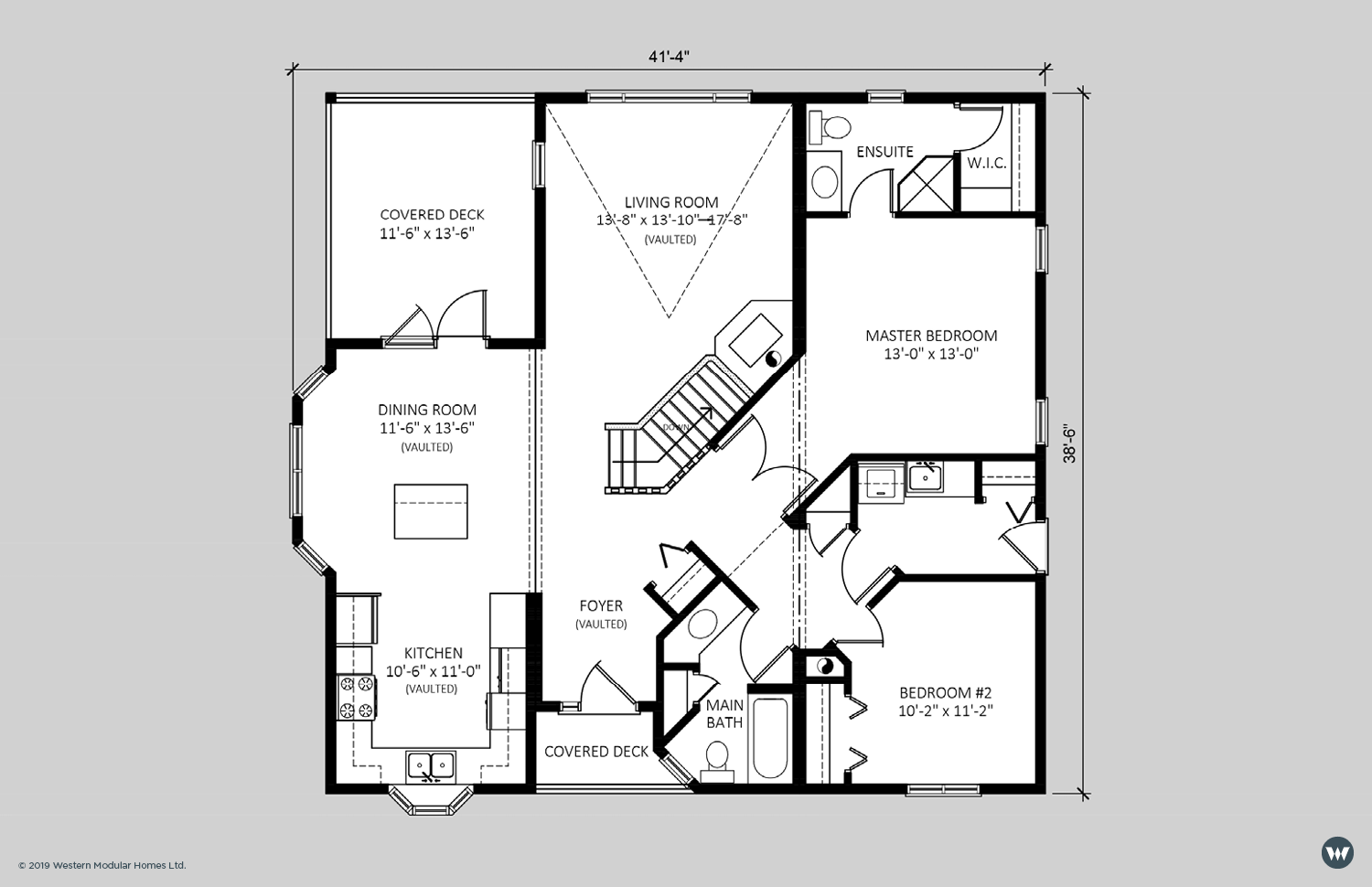 The Steward 1.531 sq ft Standard Floorplan