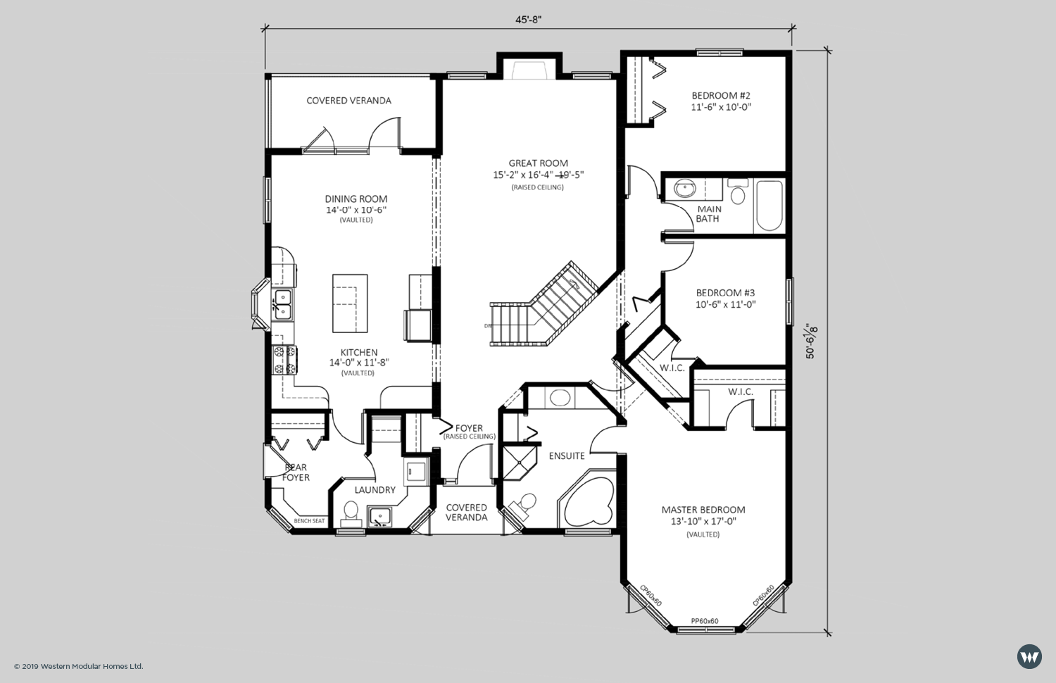 The Wedgewood 1,836 sq ft Standard Floorplan
