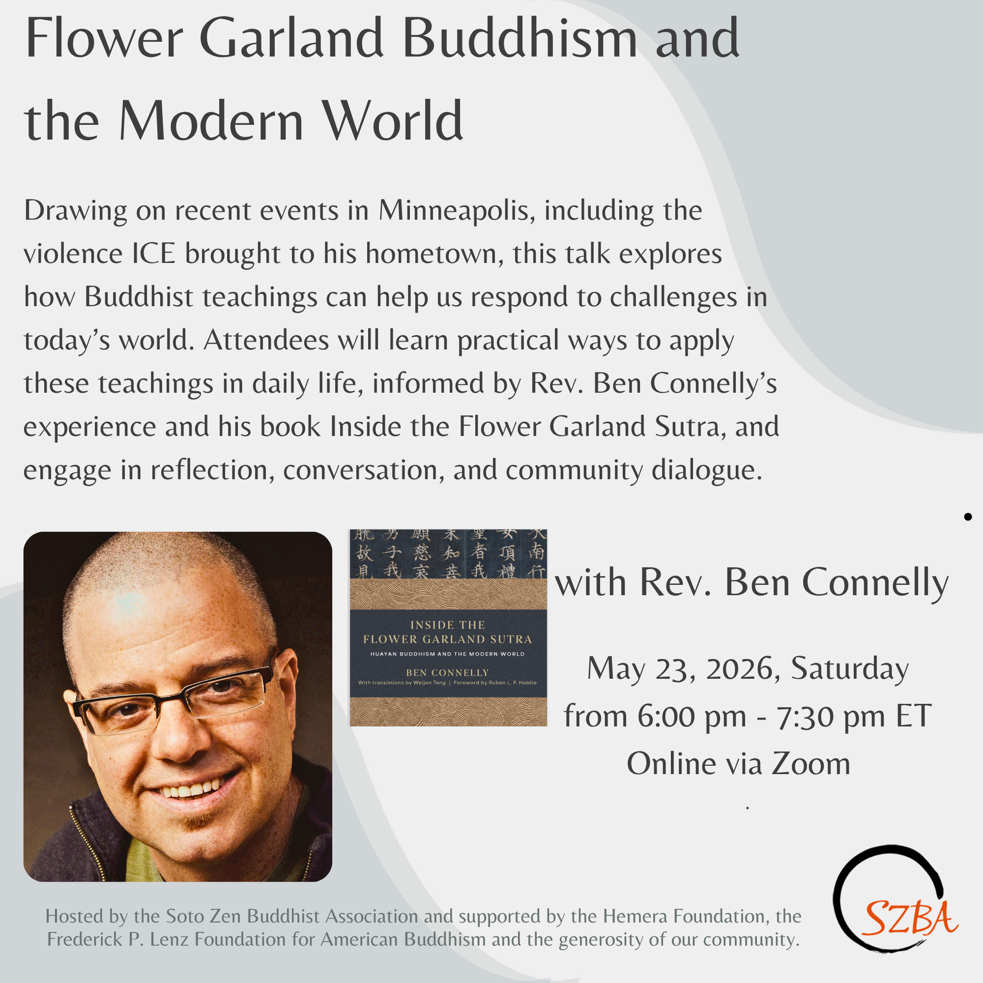 Promotional image for the May 23, 2026 event.