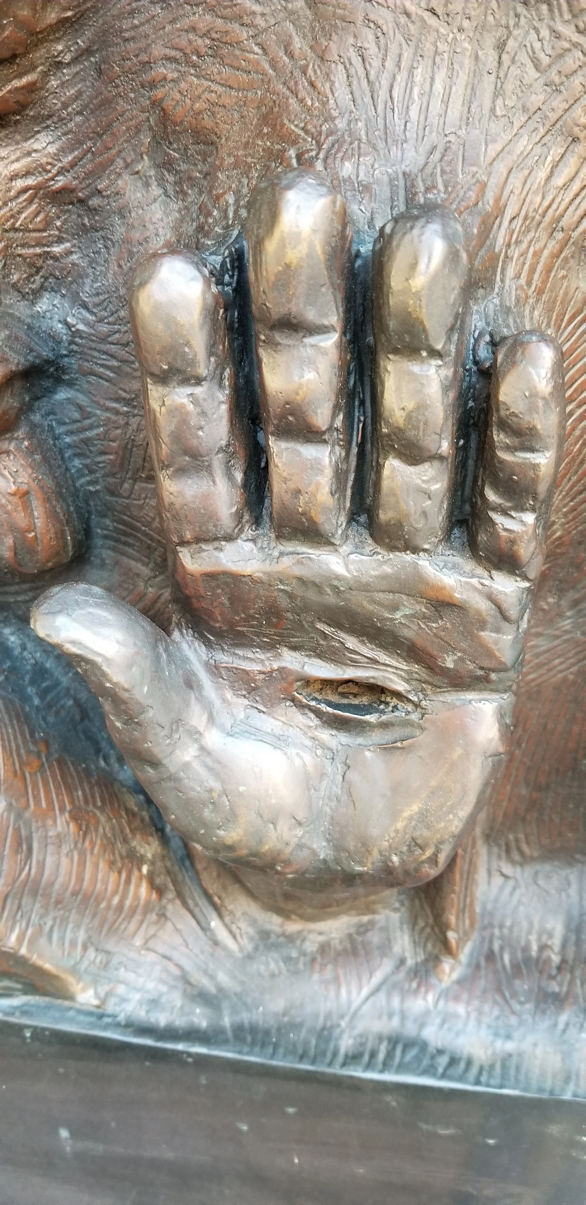 The Life-Giving Wound of Christ working through St. Padre Pio (the priest) absolving a Sinner in Reconciliation! This was what was facing me on the side I was sitting - beautiful!