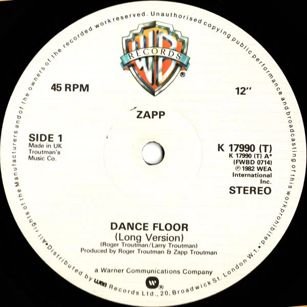 Zapp – Dance Floor / More Bounce To The Ounce Genre: Funk / Soul Style: Funk Year: 1982