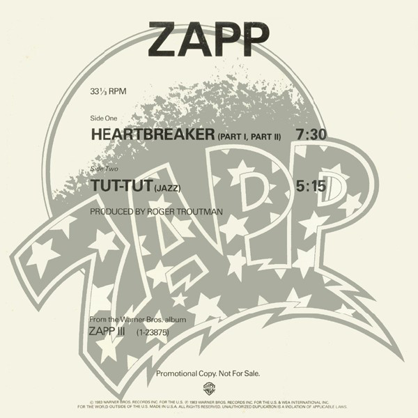 Zapp – Heartbreaker (Part I, Part II) Genre: Electronic, Funk / Soul Style: Funk Year: 1983
