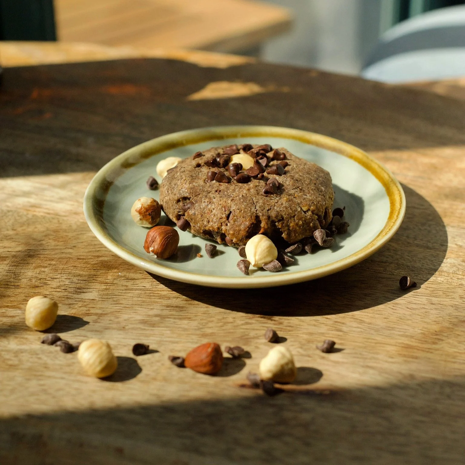 Cookie au sarrasin, chocolat noir et noisettes (V/SG)