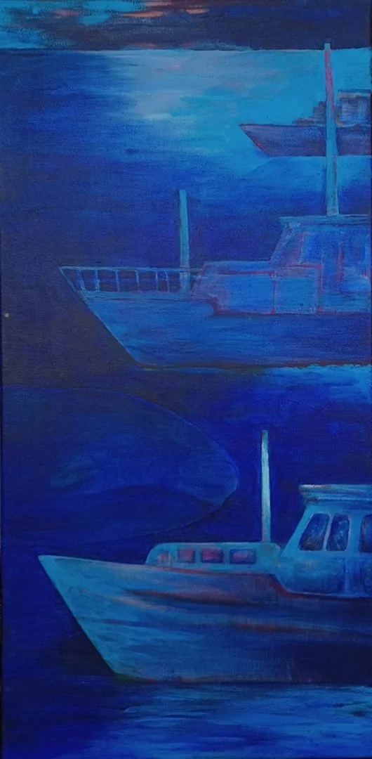 The Battleship Game - Acrylic on Canvas | 61x30.5 cm