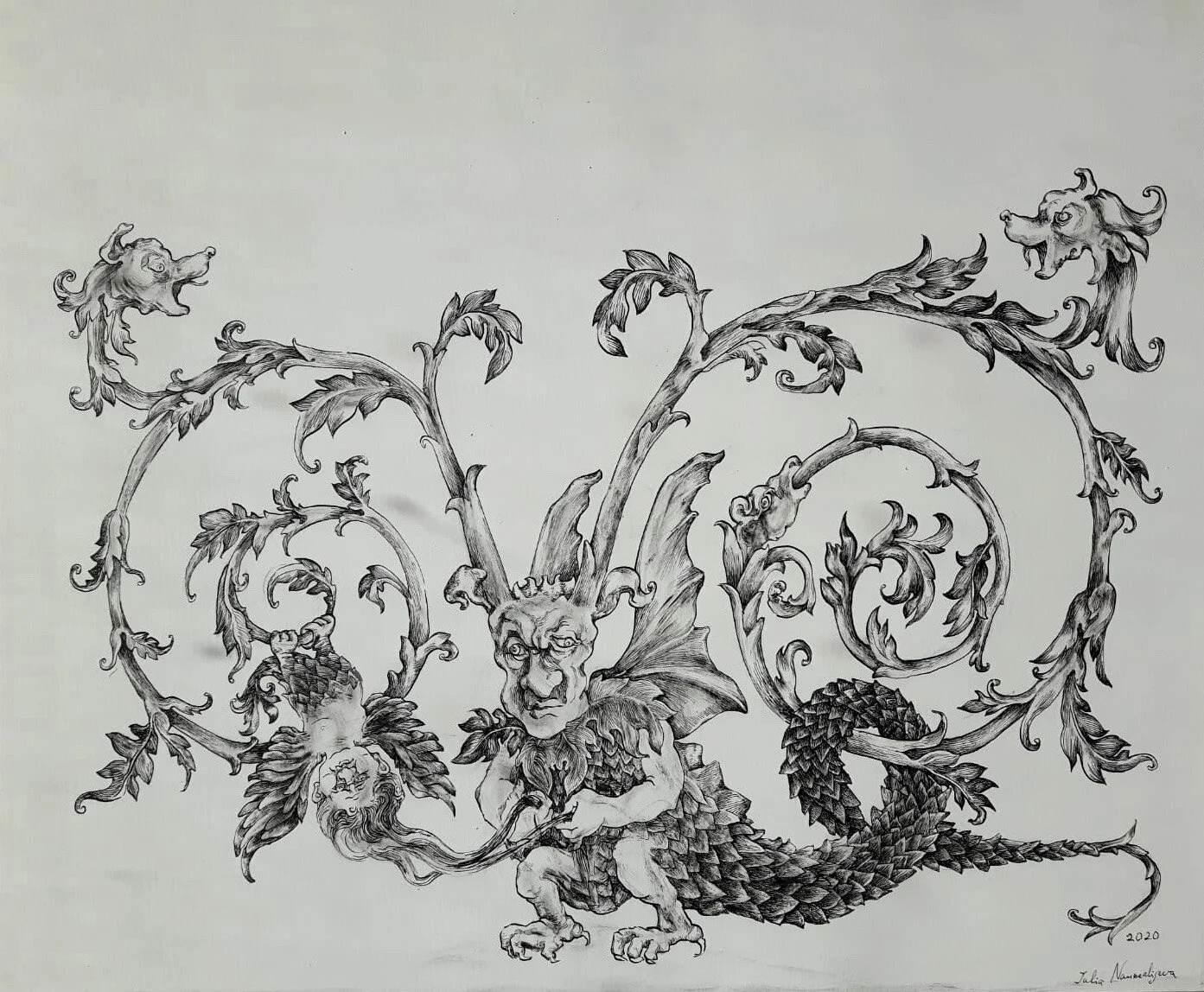 Uncertainty - Ink on Paper | 35.6x43.2 cm