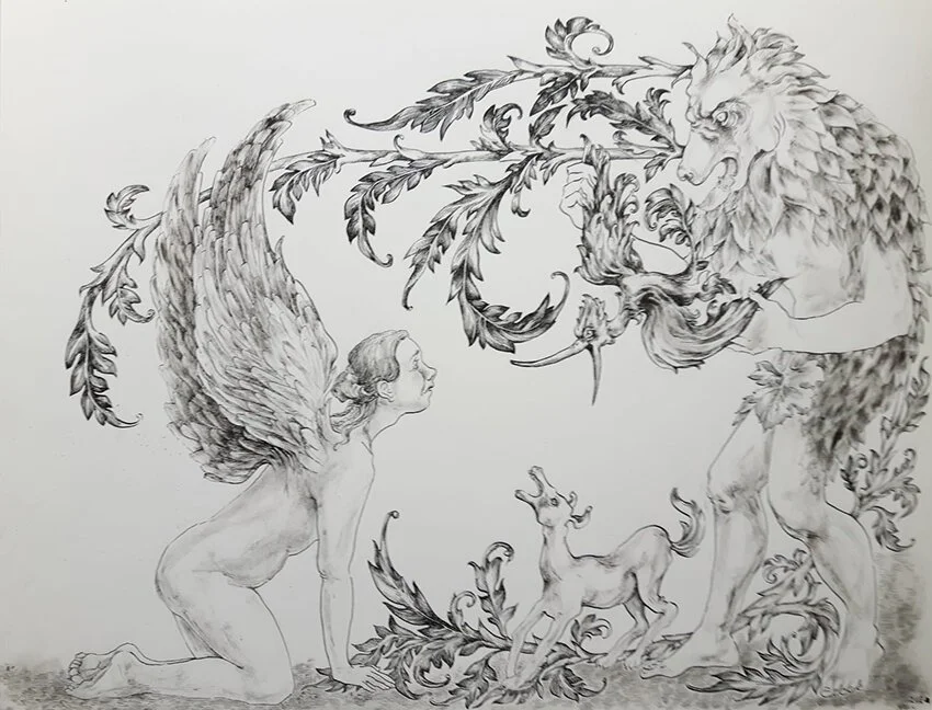 The Bad Dream - Ink on Paper | 35.6x43.2 cm