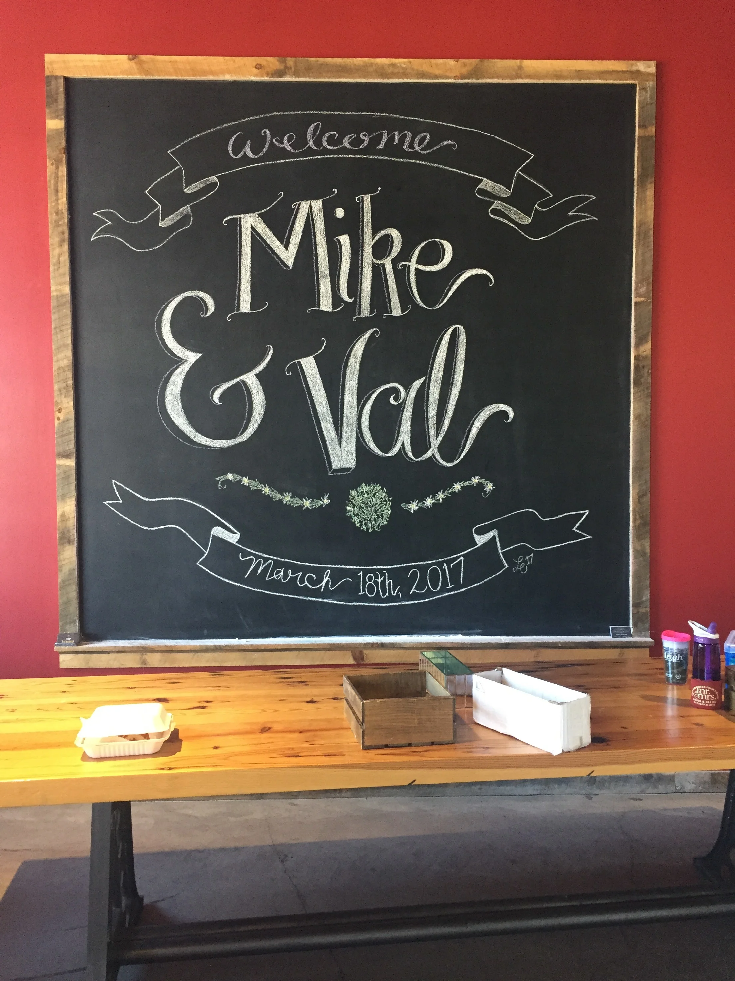Mike & Val (Rickhouse Chalkboard).JPG