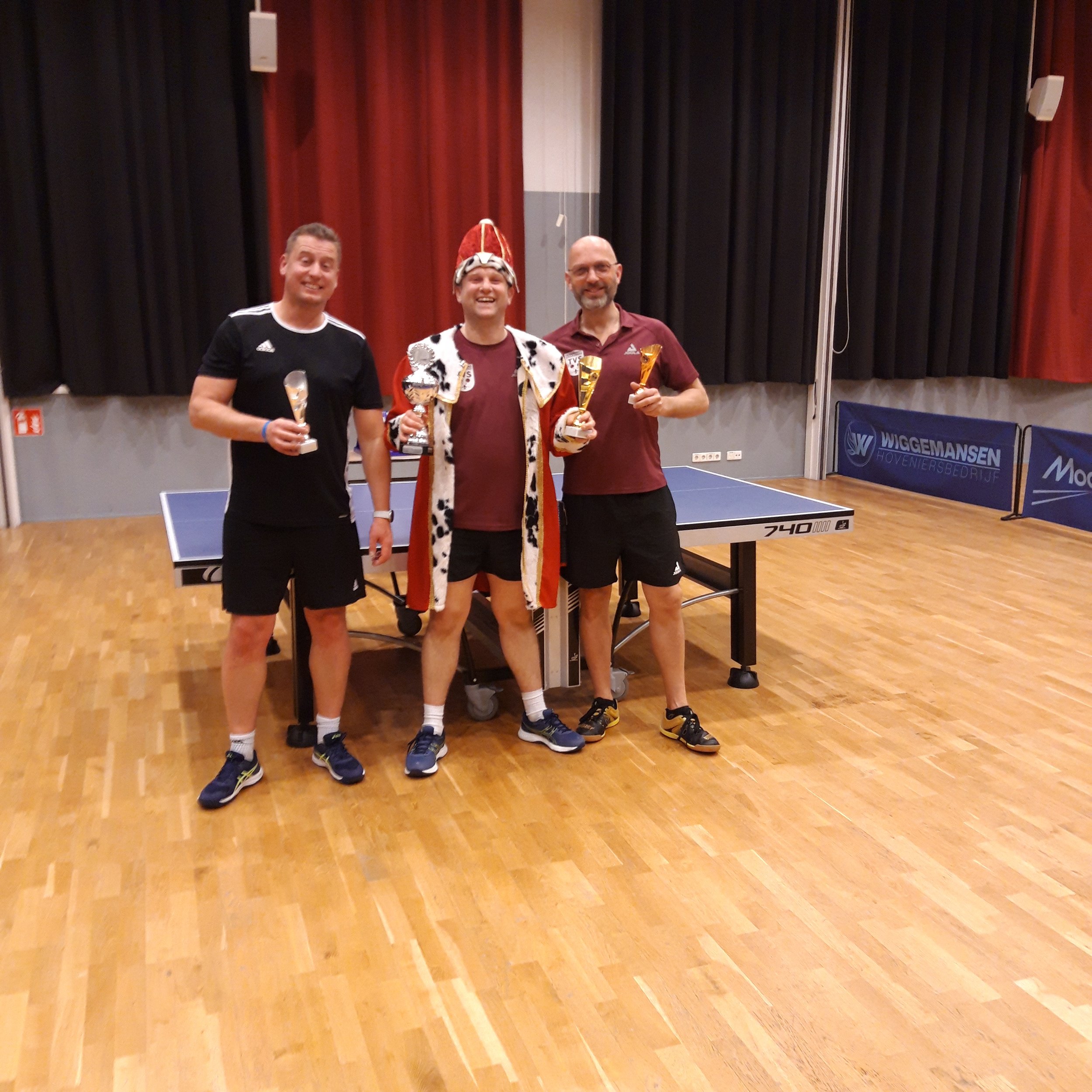 top 3 groep A, CK2026, vlnr. Gerben, Geurt en Eward