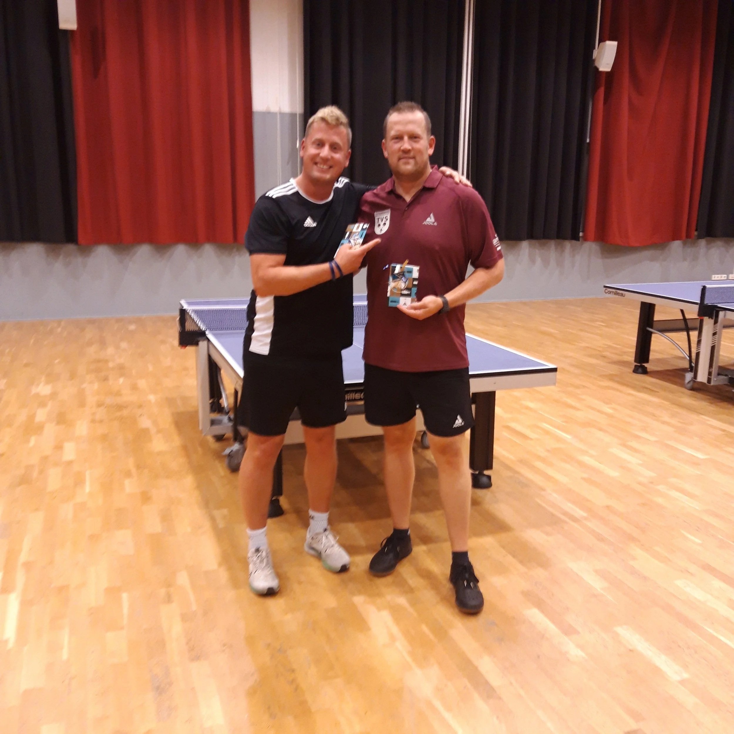 de winnaars, Gerben (links) en Erwin (rechts)
