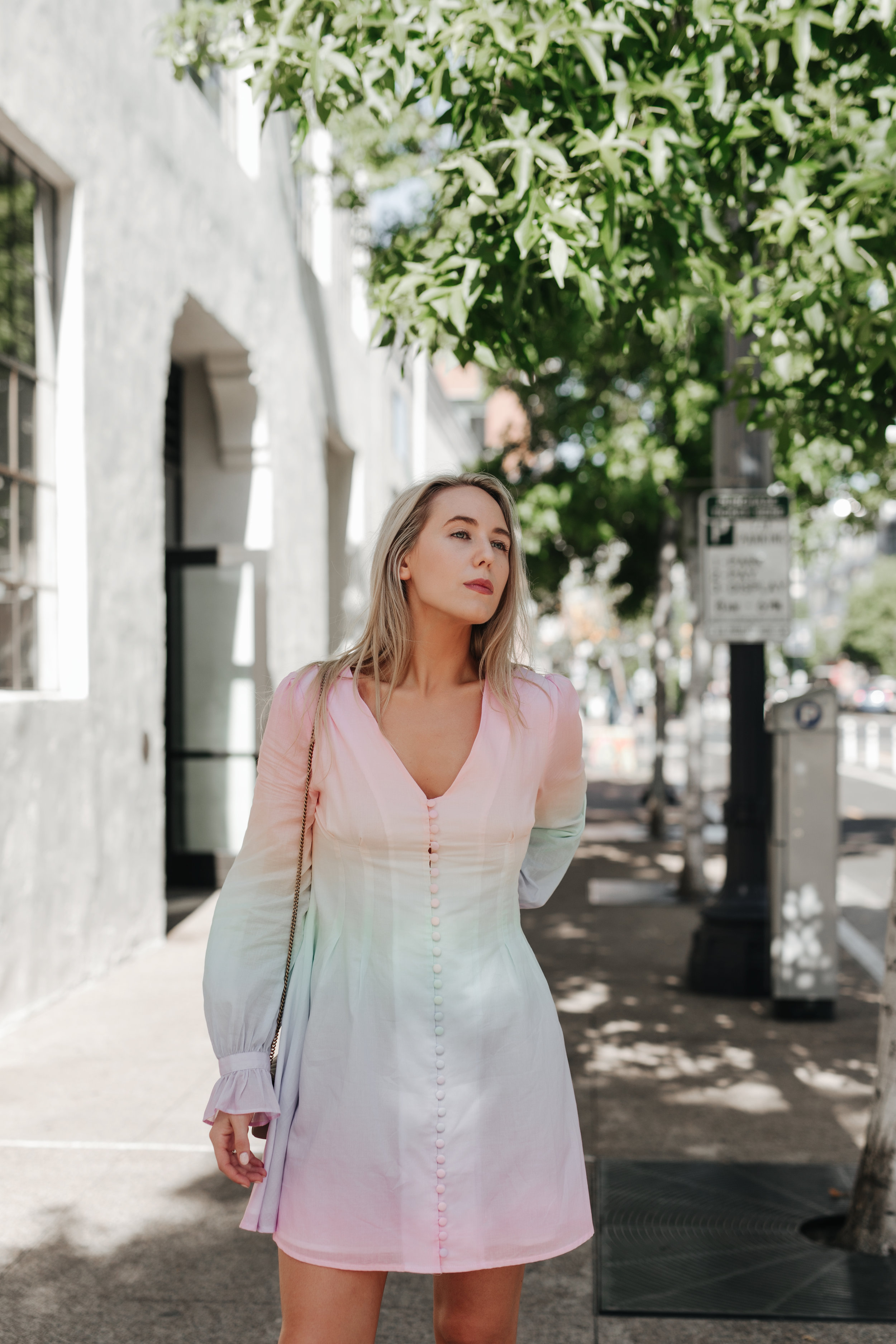 Mini Dress Olivia Rubin Rainbow Dress ISO: Olivia Rubin Lia