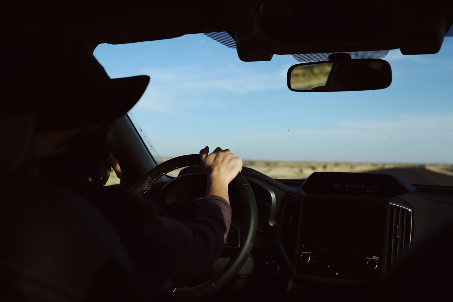 Quiet light and Sarah Uhl in the driver’s seat — photo by Kristen Blanton