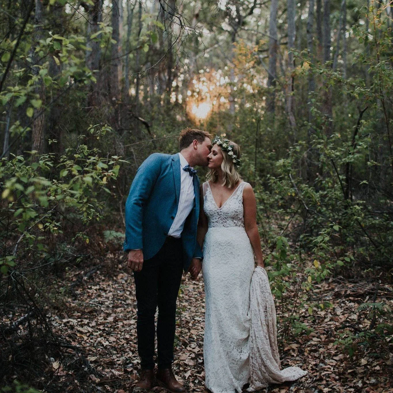 Lauren and Trent on their wedding day — photo by Rae Marie Photography