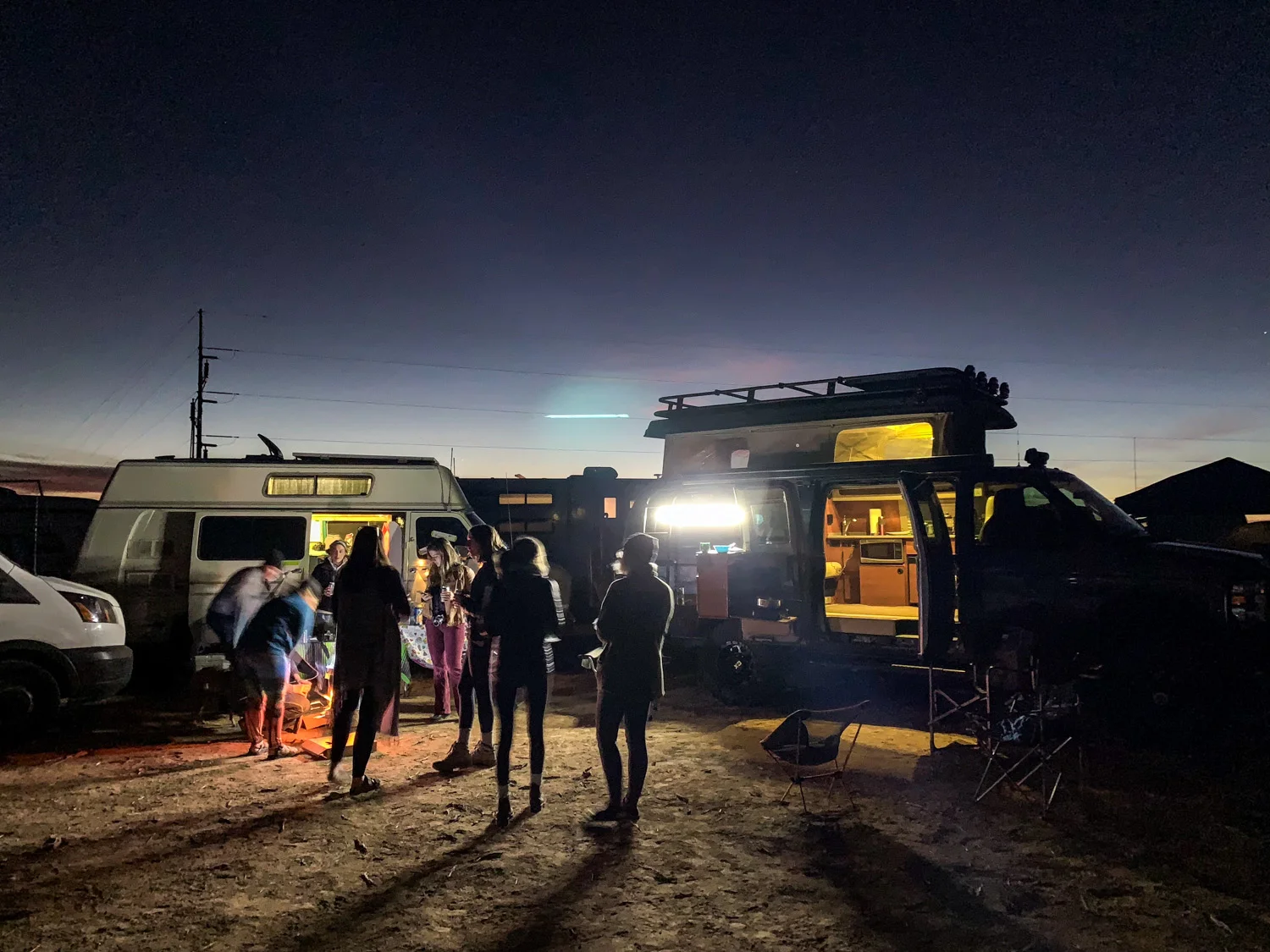 A night time scene at Hotel Luna Mystica — photo by Megan Cable