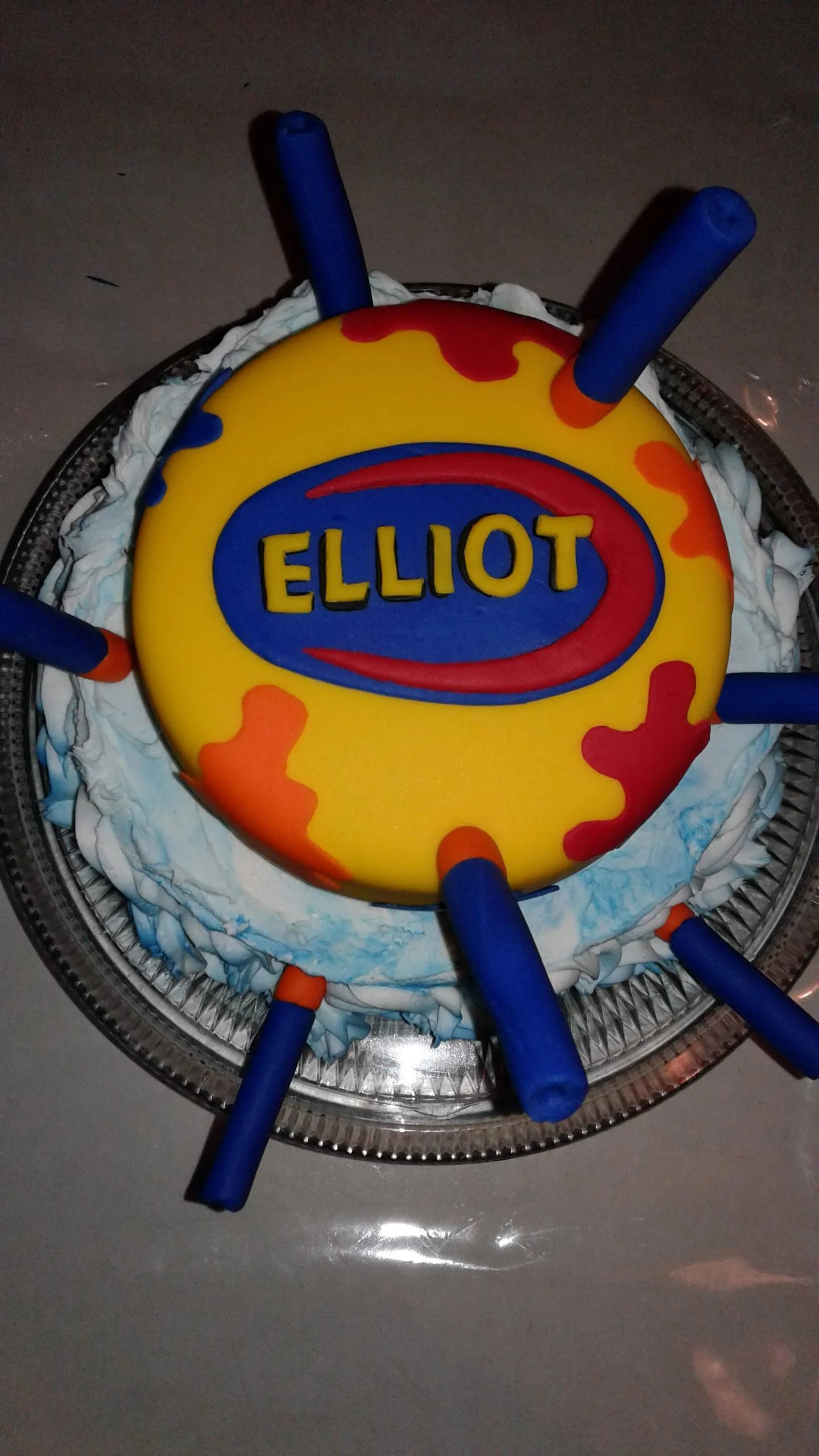 Nerf Party Cake