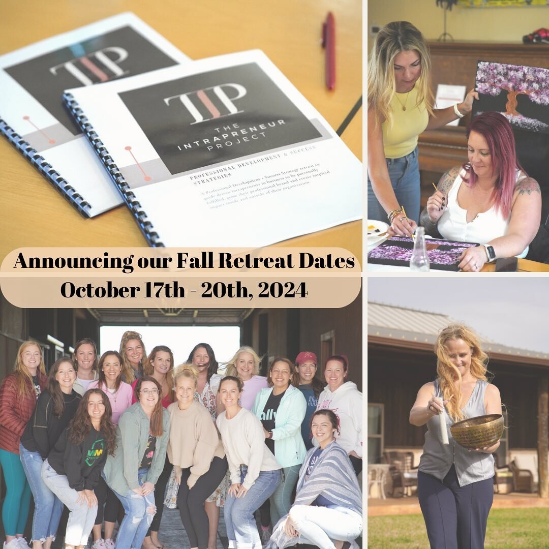 We&rsquo;ll be continuing to share more amazing moments from our spring retreat! We were blown away by the incredible women who came to treat themselves right!

But we are super excited to announce the dates for fall!!! If you want in - head to the l