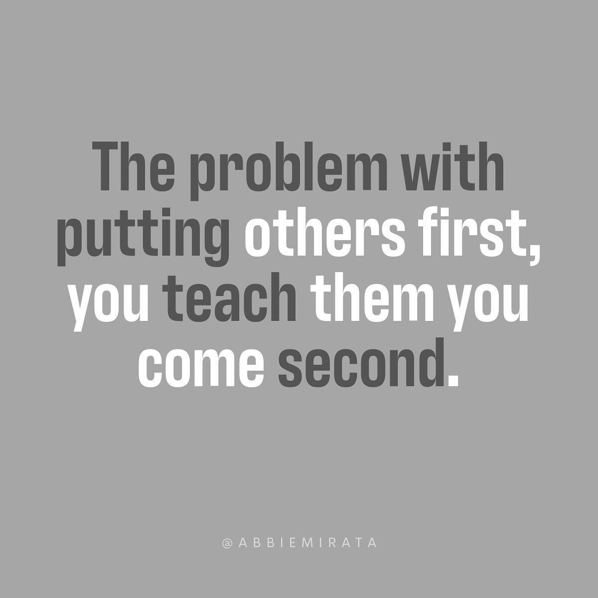 PSA: It&rsquo;s ok to let your company, coworkers, employees, clients, boss, spouse and YES even children, know that sometimes YOU come first. 

You know how you do that? YOU put YOU first.