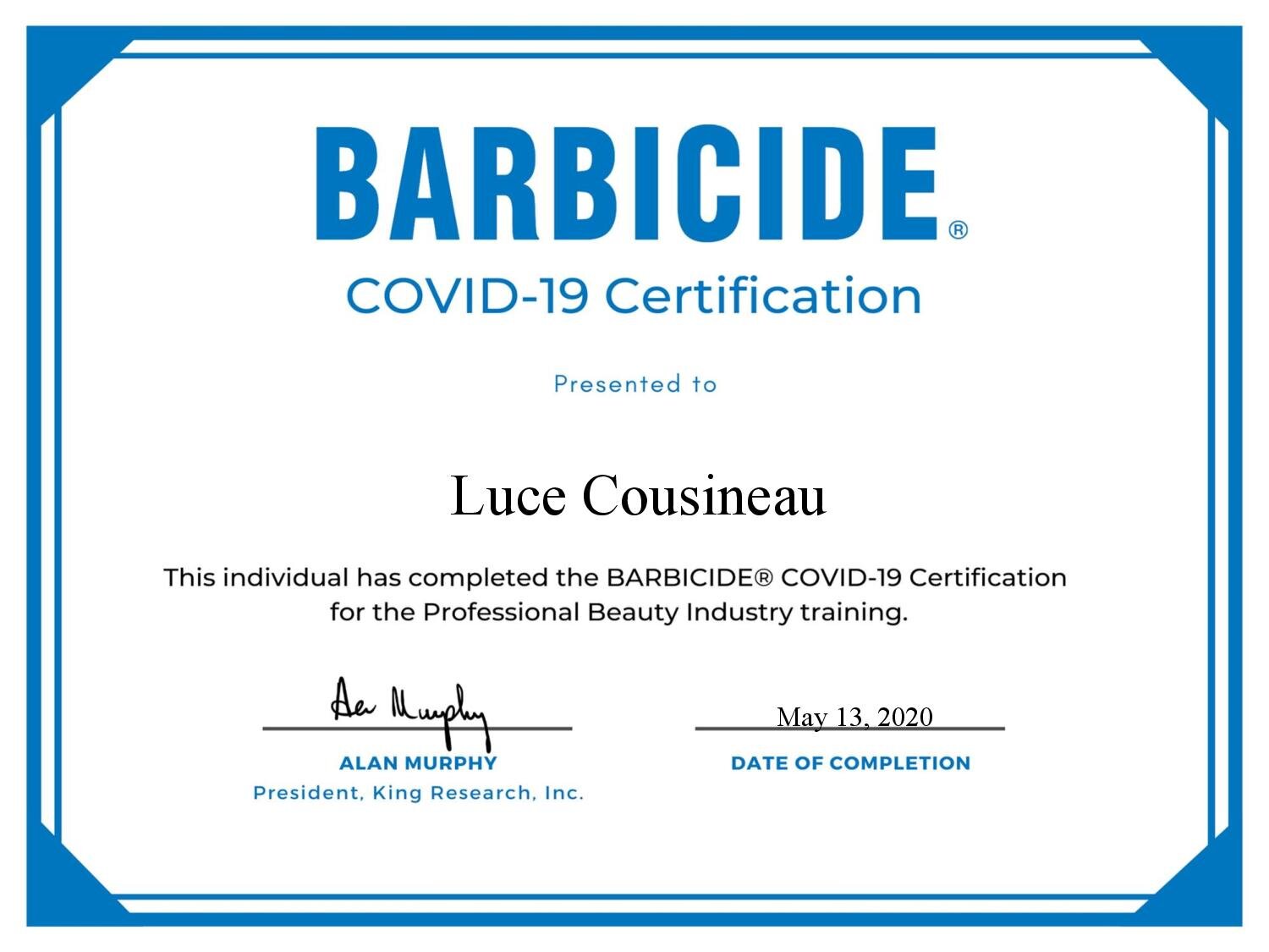 BARBICIDE COVID-19 Certificate for Luce Cousineau-page-001.jpg