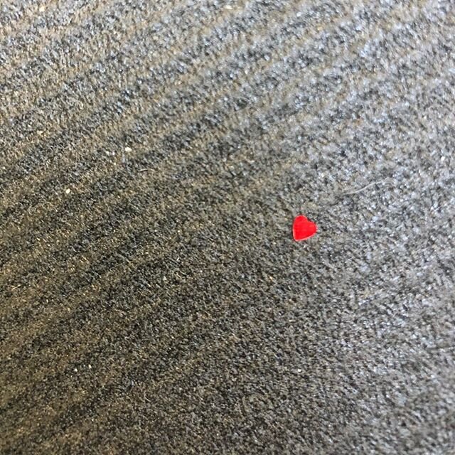 This tiny piece of heart shaped confetti keeps finding its way on to my yoga mat. I think of it as a little love tap from the universe. Thanks to all who joined us tonight. It was beautiful to share some writing, reflection and open hearts. Thank you
