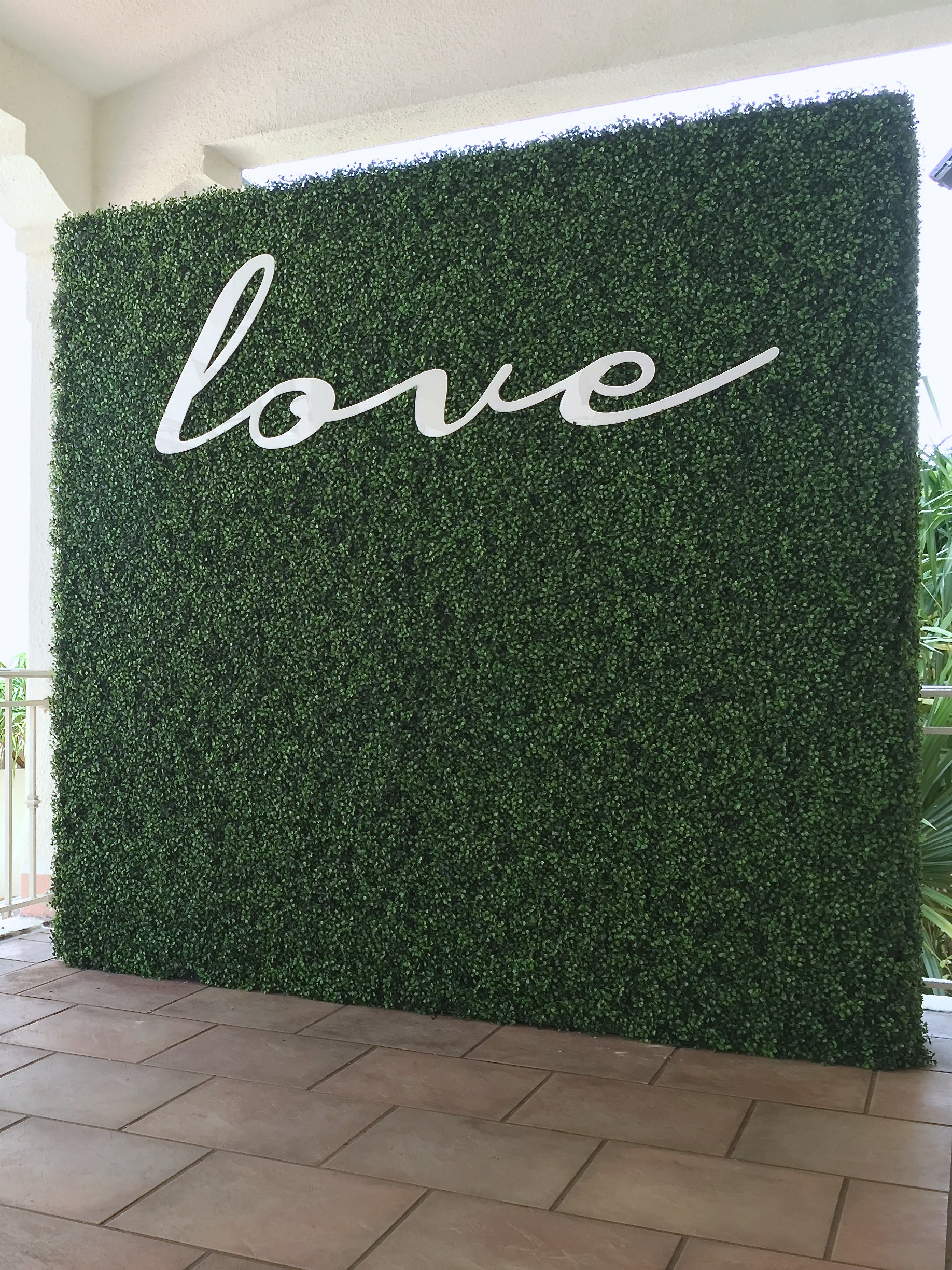 Shown with Cursive Love sign