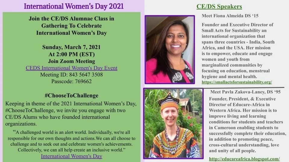 CEDS International Women's Day Event 2021