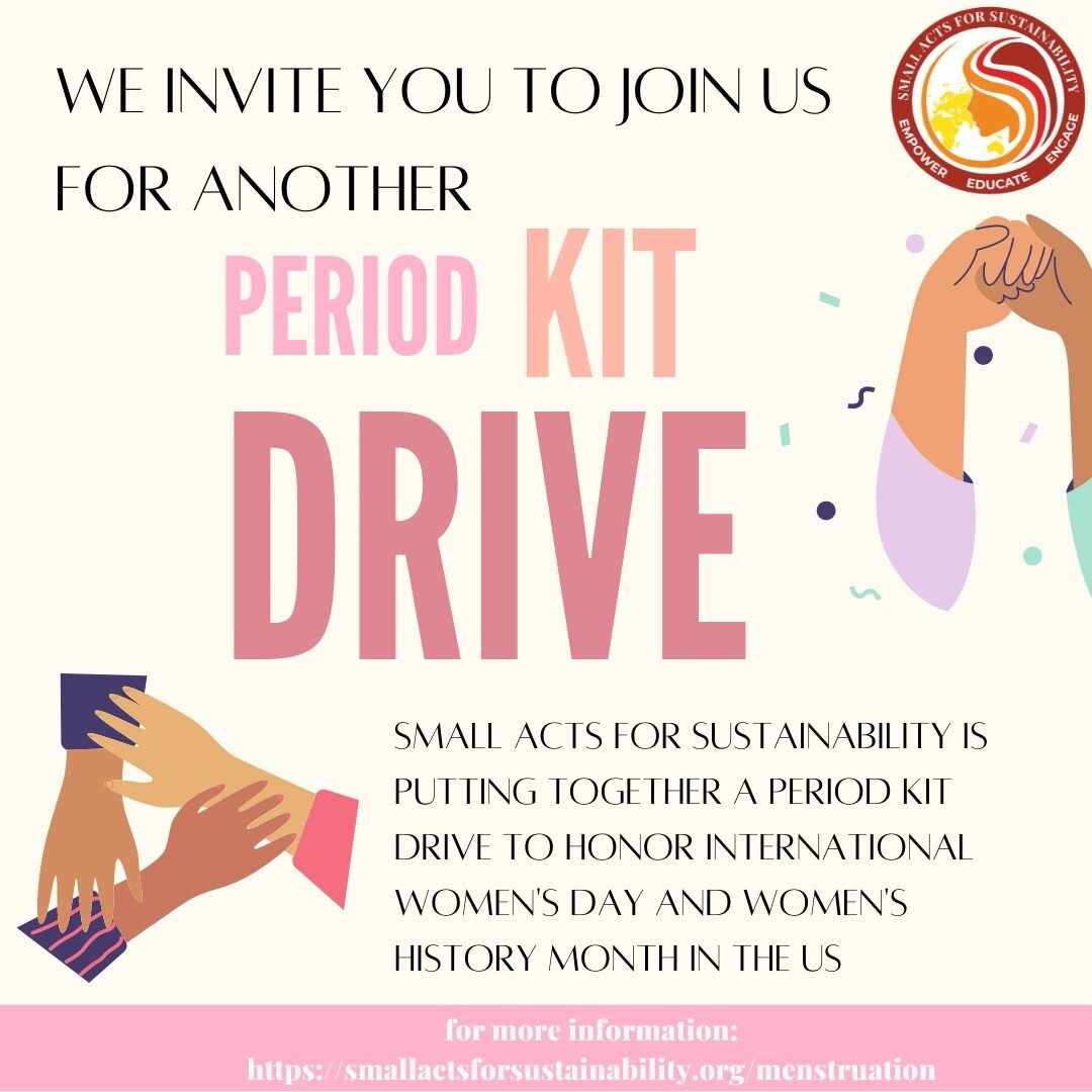 Throughout March, SAS will be collecting period products for our Period Kit Drive. In honor of Women's History Month and International Women's Day, please consider donating to SAS through the link in our bio. Your donations will go directly to provid