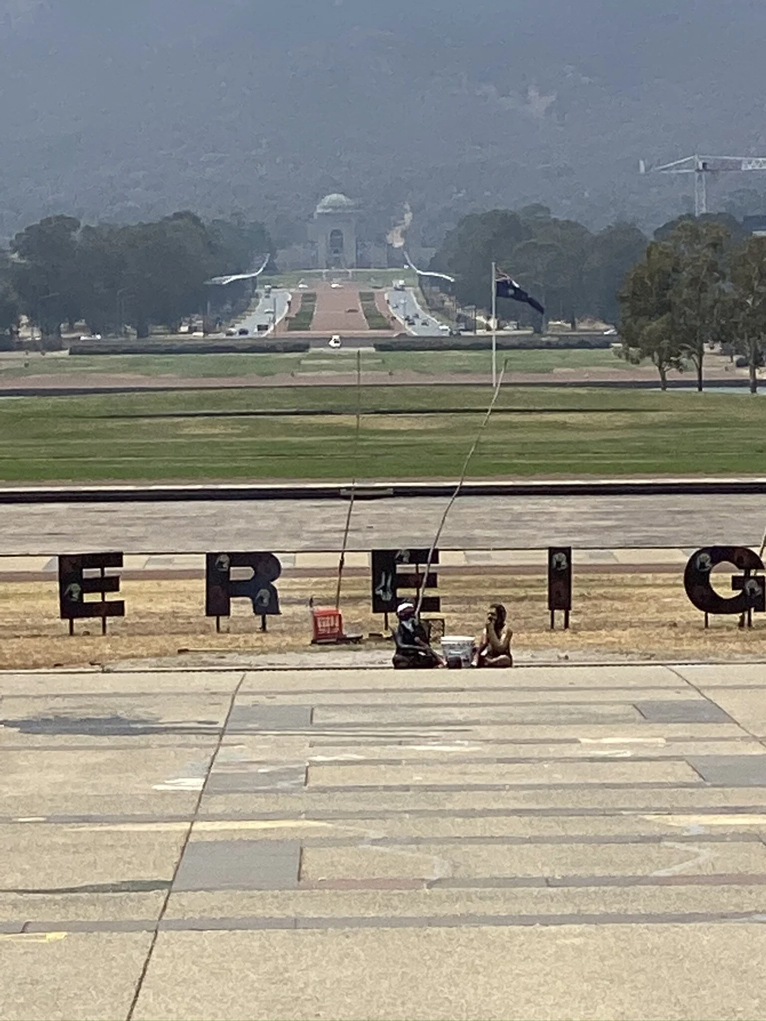 Old Parliament House towards Australian War Memorial